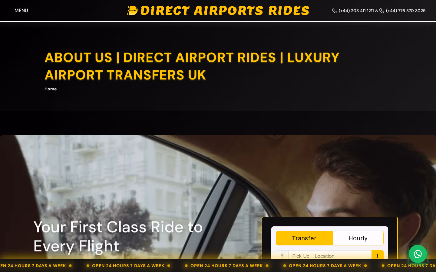 Airport ride services and coverage details